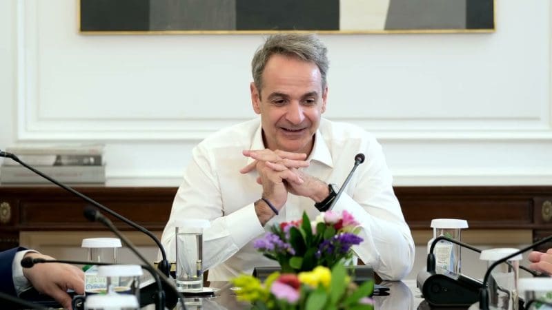 Σύσκεψη υπό τον Πρωθυπουργό Κυριάκο Μητσοτάκη για την παρουσίαση του νέου κόμβου